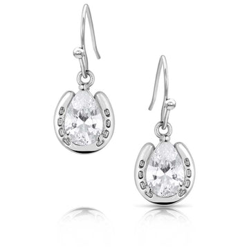 Montanta Silversmiths Lucky Trot Crystal Earrings